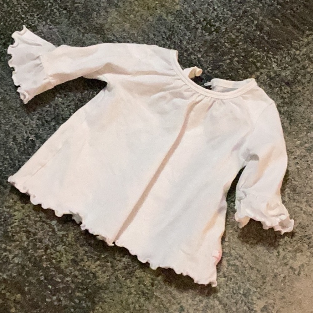Ruffle Butts white shirt